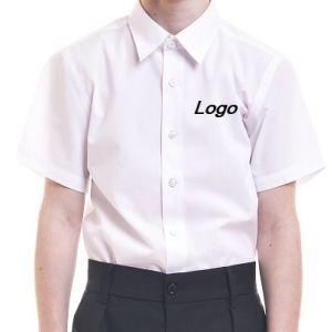 2. Рубашка на мальчика с короткими рукавами